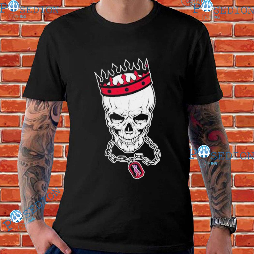 MLB Atlanta Braves Skull Rock With Crown 2023 T-Shirts, hoodie, sweater,  long sleeve and tank top