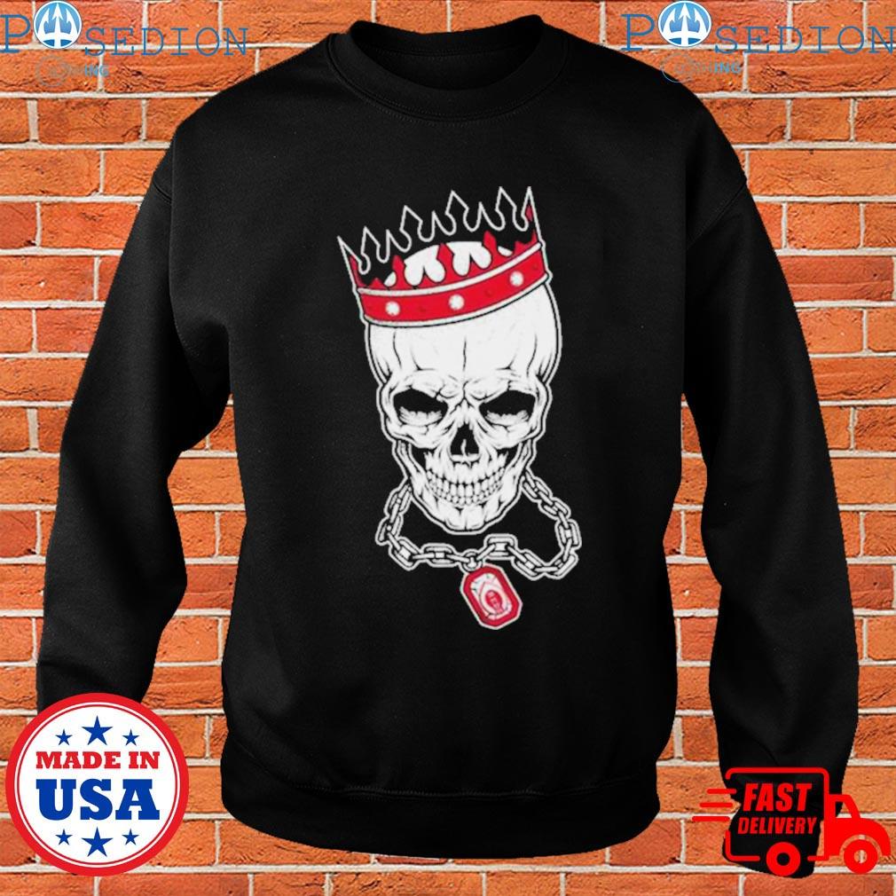 Mlb Cincinnati Reds Skull Rock With Crown 2023 Shirt