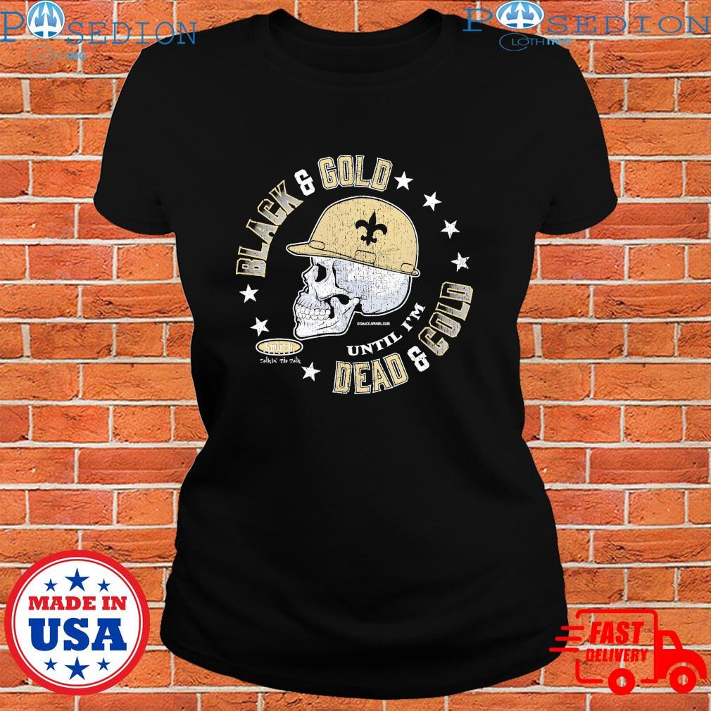 New Orleans Saints Skull T-Shirt