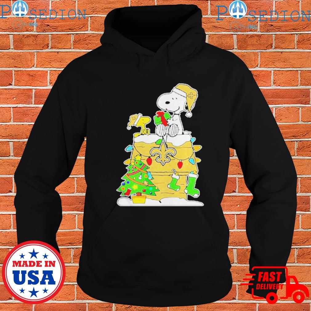 Happy Merry Christmas Snoopy New Orleans Saints logo gift shirt, hoodie,  sweater, long sleeve and tank top