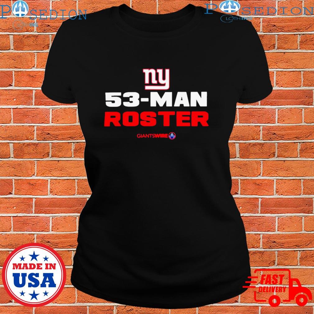 New York Giants 53-Man Roster T-shirts, hoodie, sweater, long sleeve and  tank top