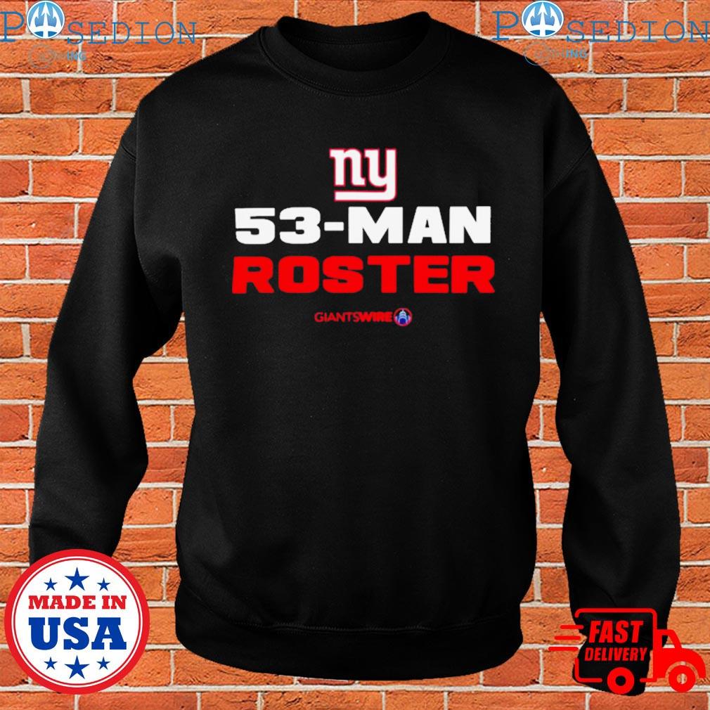 New York Giants 53-Man Roster T-shirts, hoodie, sweater, long sleeve and  tank top