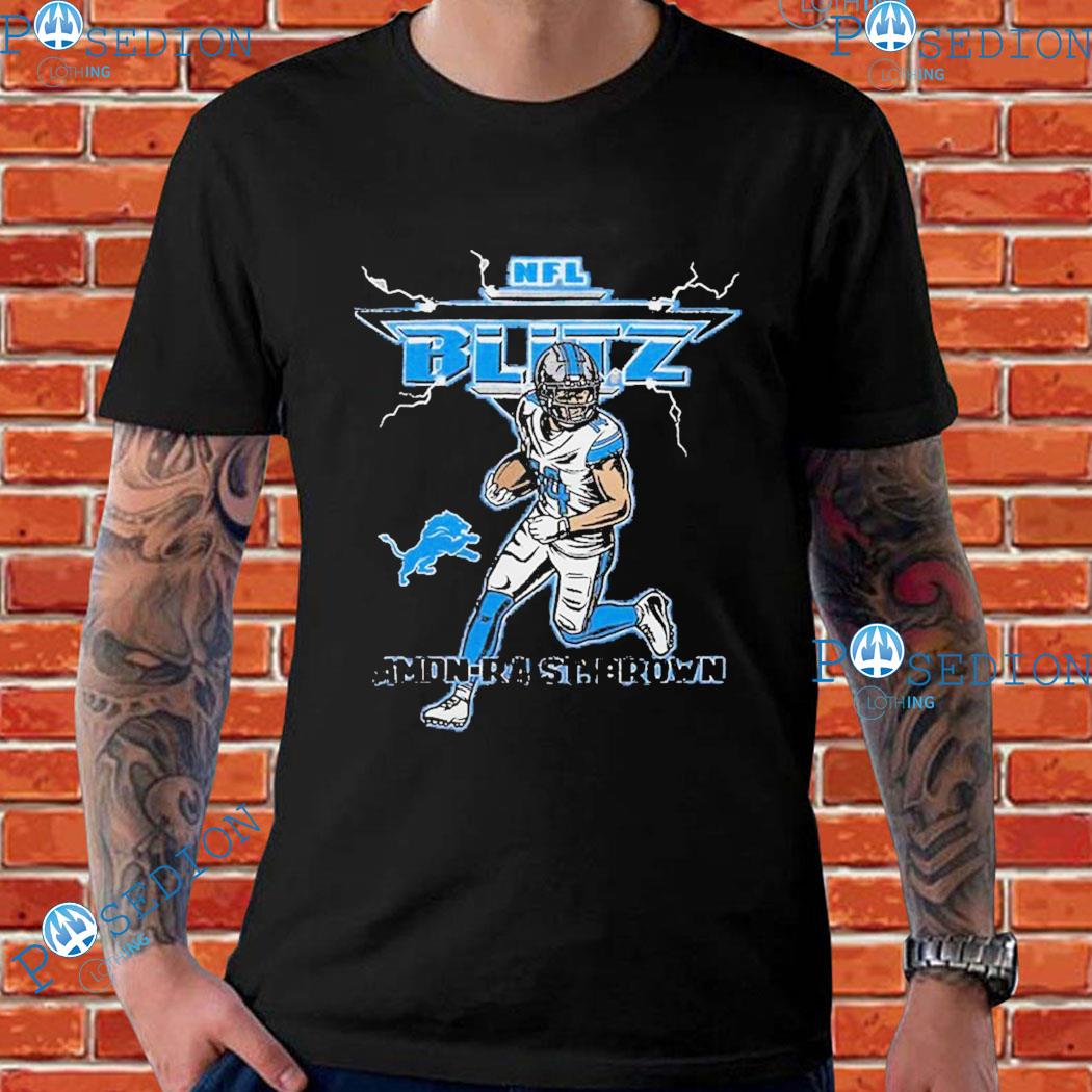 Amon-Ra St. Brown Lions T-Shirt at  Men's Clothing store