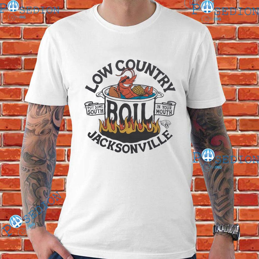 Low country boil put some south in your mouth Jacksonville Jaguars shirt,  hoodie, sweater, long sleeve and tank top