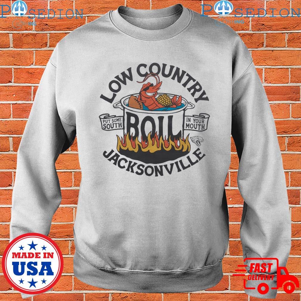 Low country boil put some south in your mouth Jacksonville Jaguars shirt,  hoodie, sweater, long sleeve and tank top