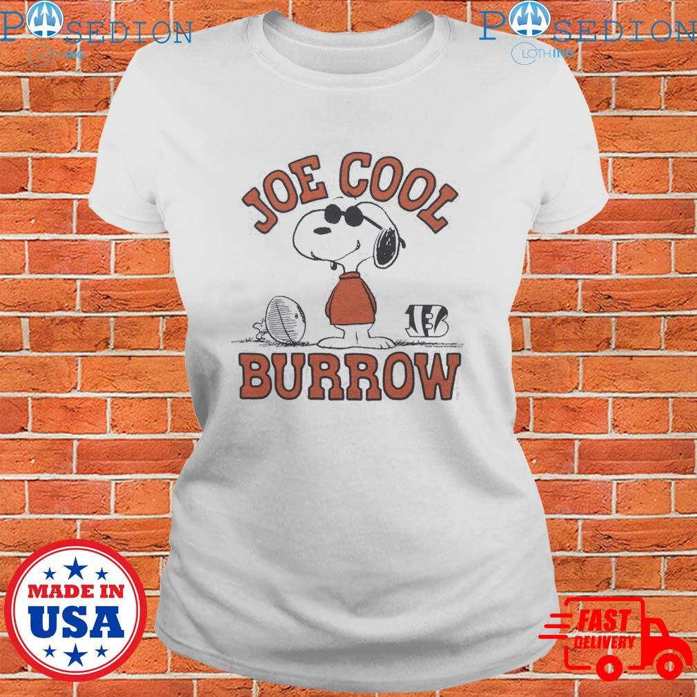 Official Peanuts Snoopy x bengals Joe cool burrow T-shirt, hoodie