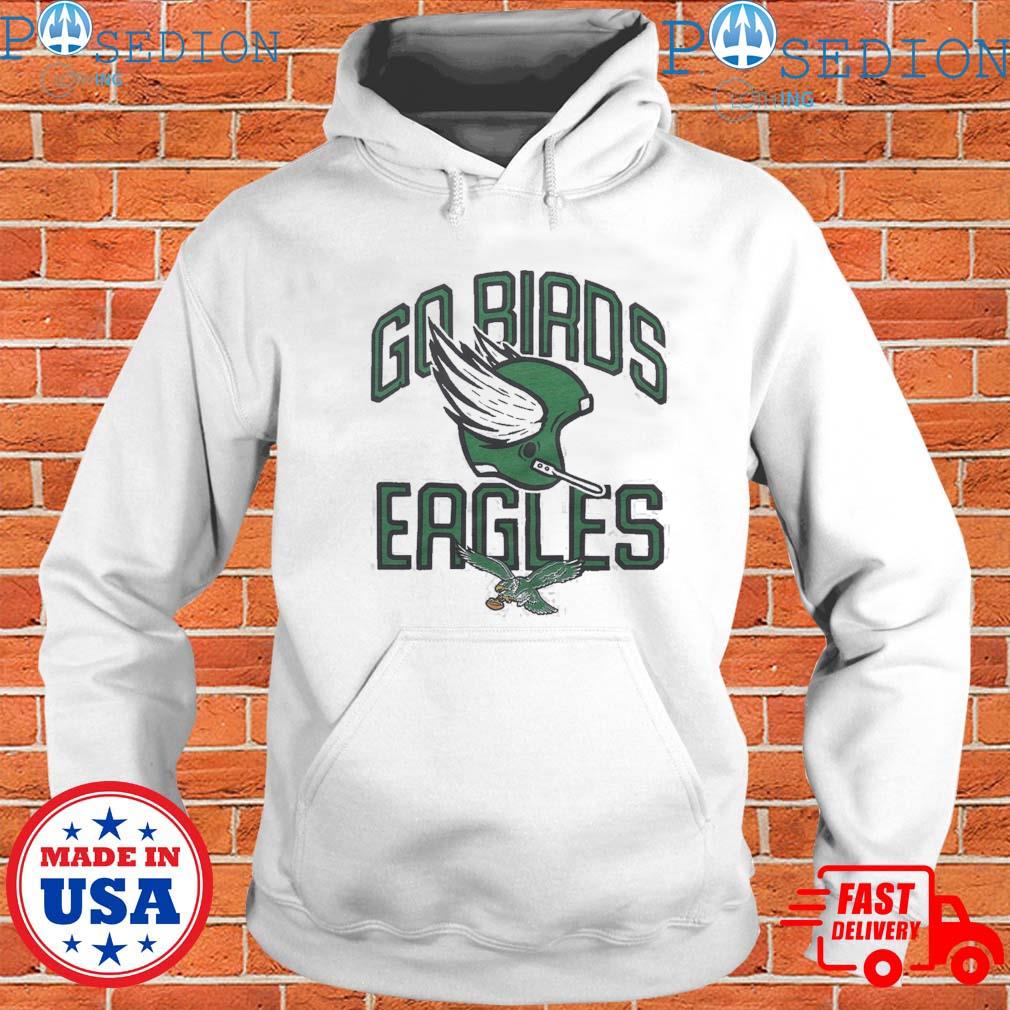 Philadelphia Eagles Throwback Hoodie Sweatshirt Birds Logo