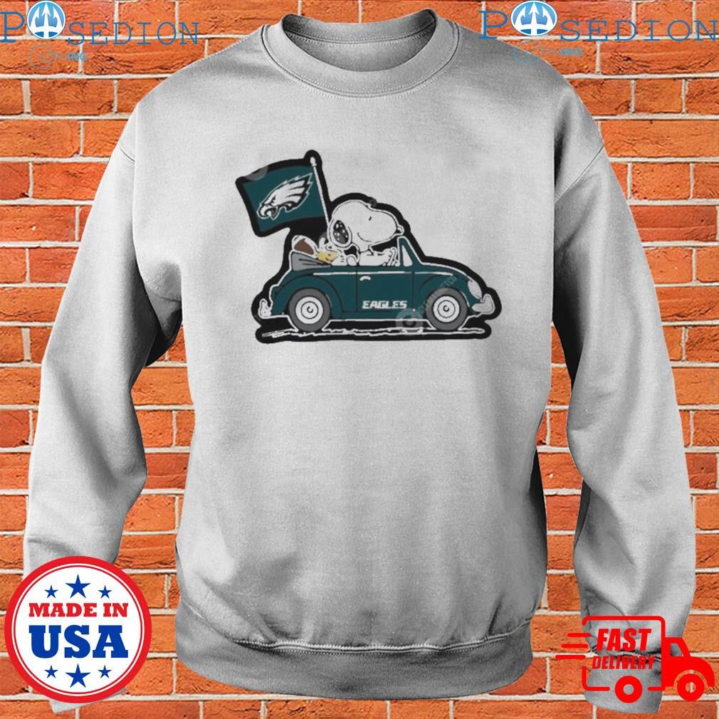 Philadelphia Eagles Snoopy And Woodstock Drive Car 2023 Super Bowl T-Shirts,  hoodie, sweater, long sleeve and tank top