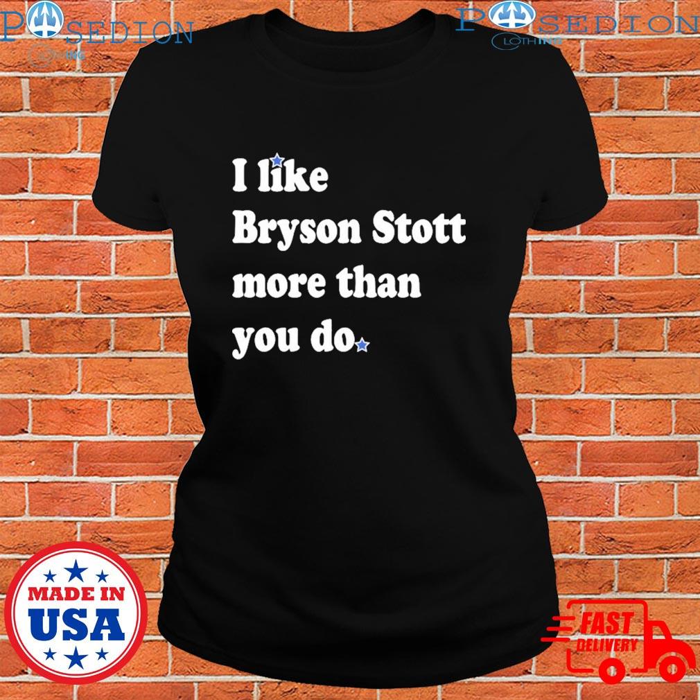 I Like Bryson Stott More Than You Do Tee | Philadelphia Phillies | phillygoat Dark Grey Heather / M