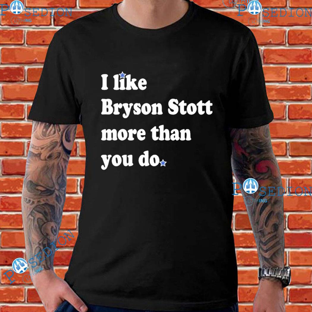 I Like Bryson Stott More Than You Do Tee | Philadelphia Phillies | phillygoat Red / S