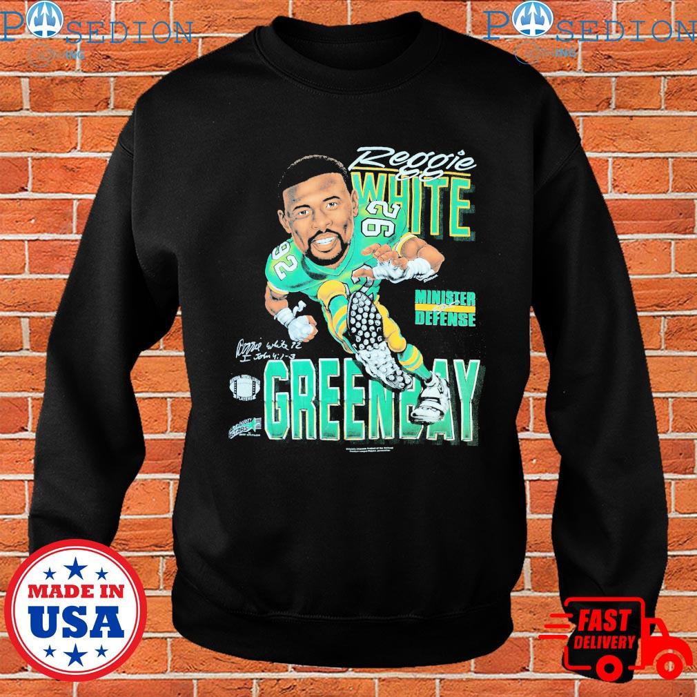 Official packers Reggie White Minister of Defense T-Shirts, hoodie, tank  top, sweater and long sleeve t-shirt