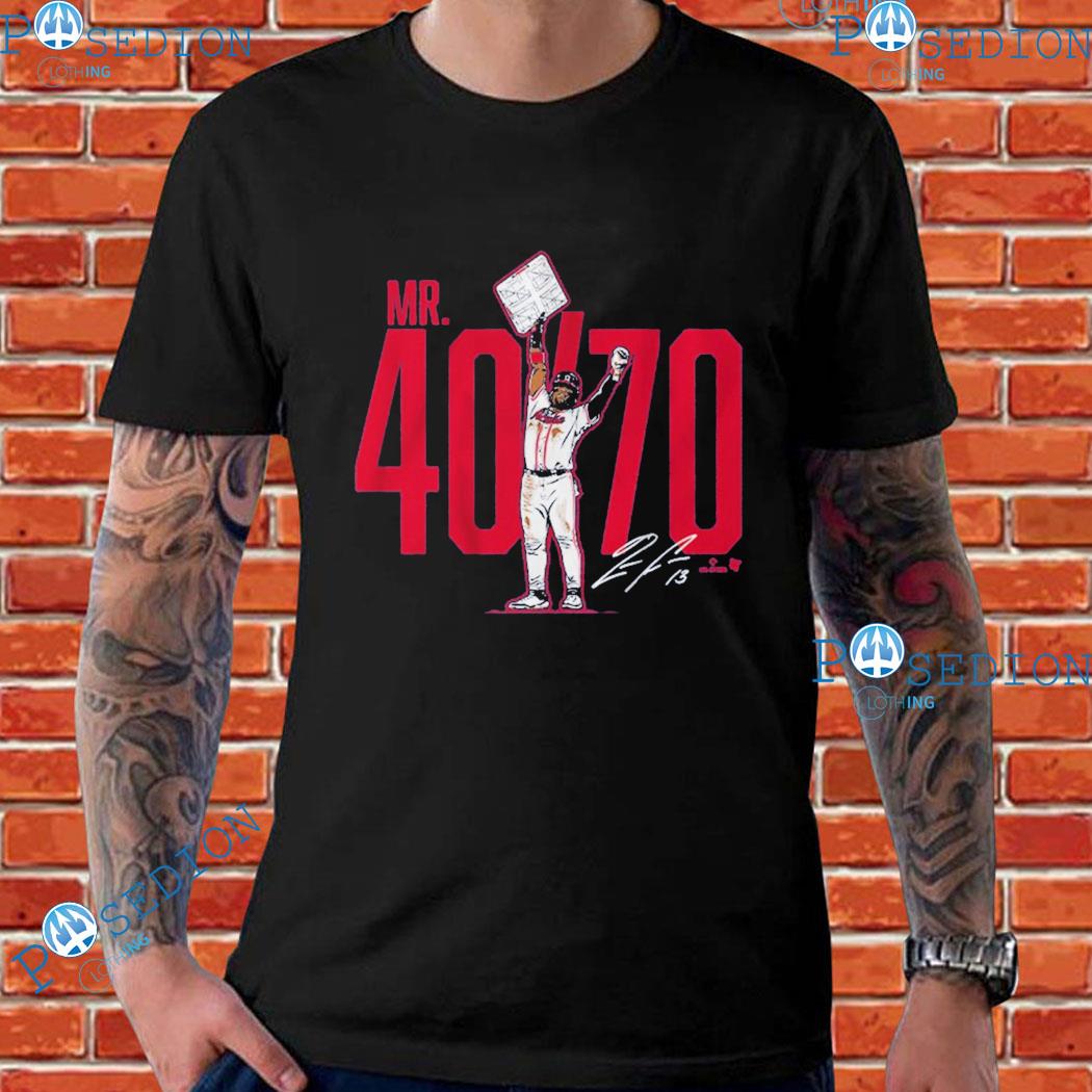 Ronald Acuña Jr Mr. 40 70 Signature Atlanta Braves T-Shirt, hoodie