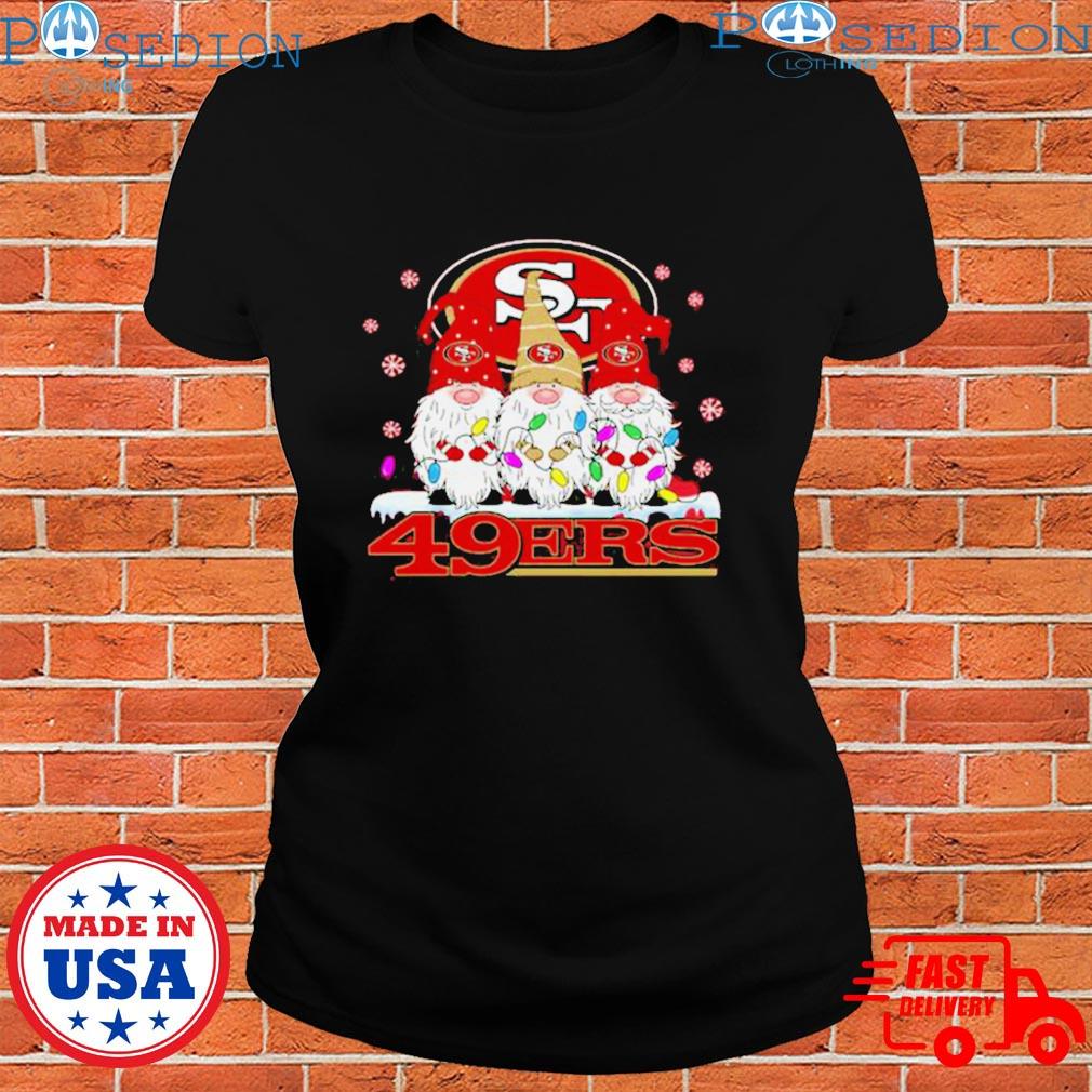 Official san Francisco 49ers Football Gnomes Christmas 2023 T