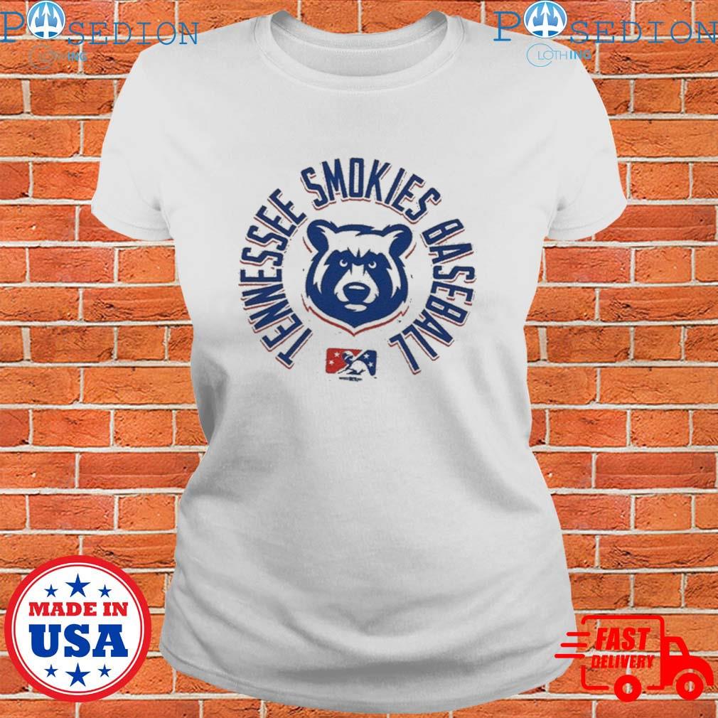 Tennessee Smokies Baseball Team Name Round Rolled MLB T-Shirts