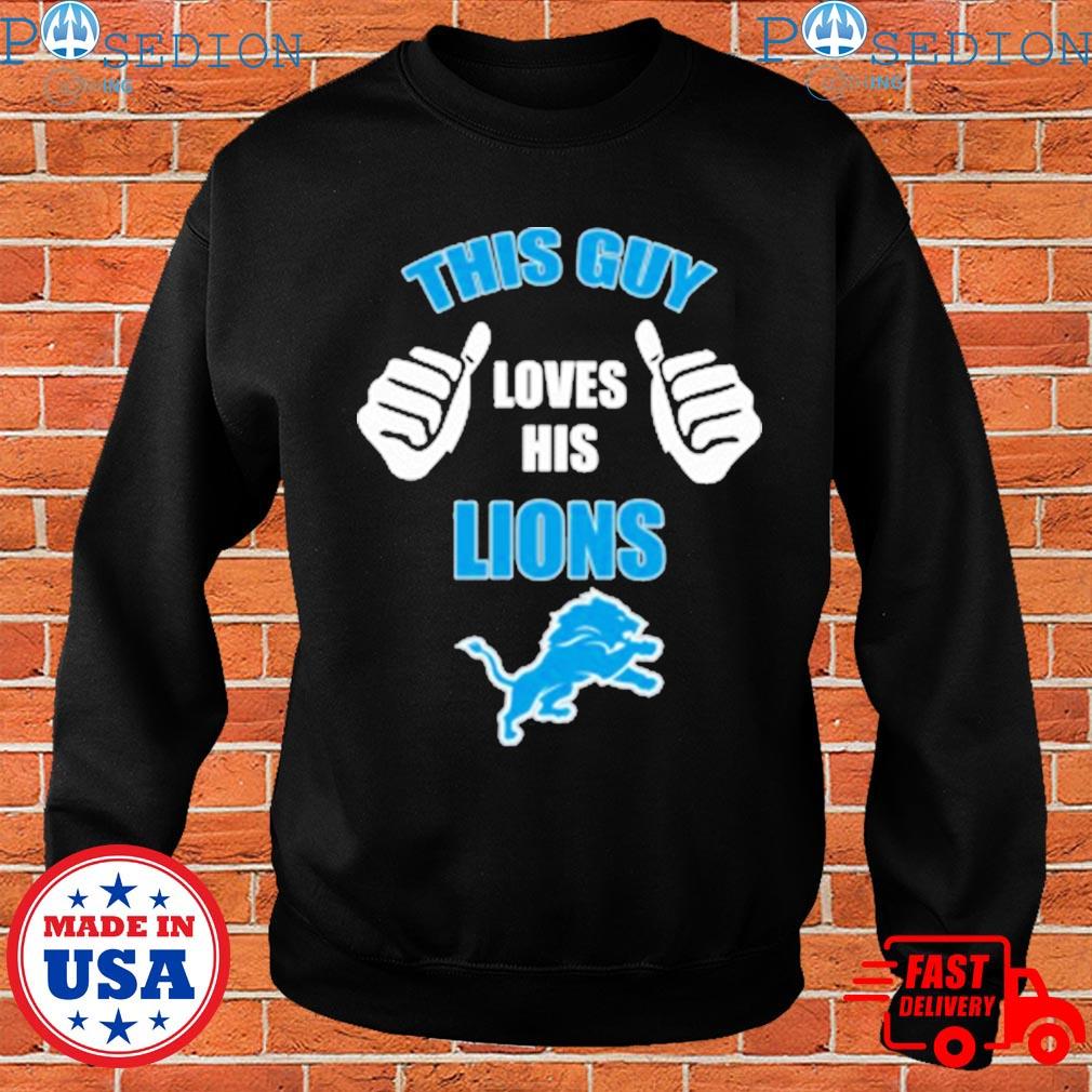 Detroit Lions Pet Hoodie T-Shirt - Large