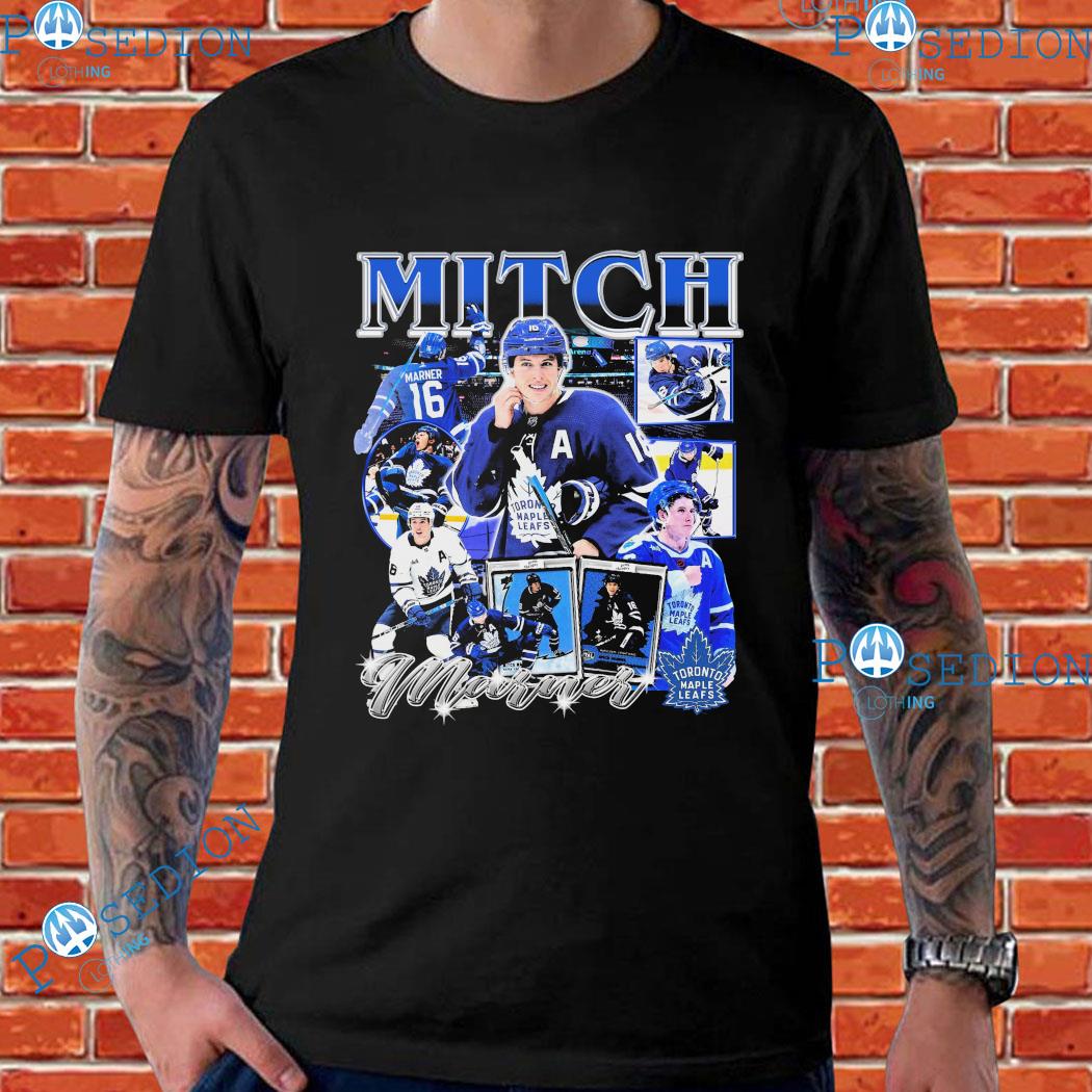 Men's Mitchell & Ness Blue Toronto Maple Leafs Logo Long Sleeve T-Shirt