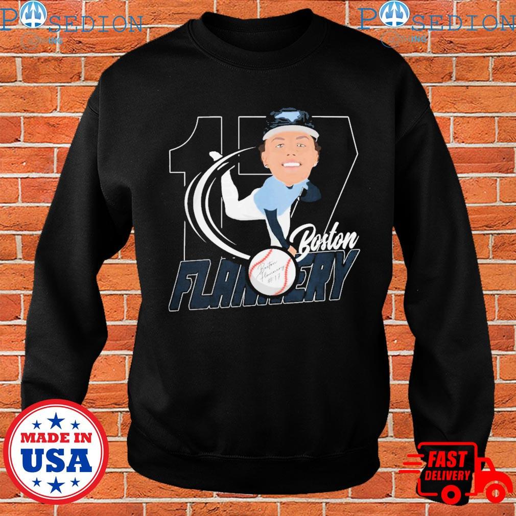 Official 17 Boston Flannery Baseball T-Shirts, hoodie, tank top, sweater  and long sleeve t-shirt