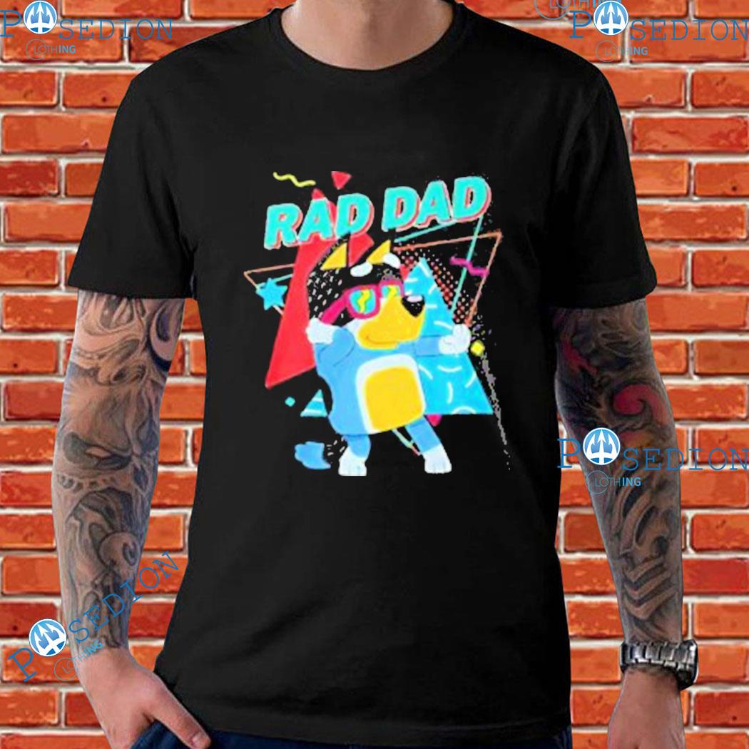 Bluey Dad T Shirt Sweatshirt Hoodie Long Sleeve Bluey Shirts For Adults  Dads Bluey Rad Dad