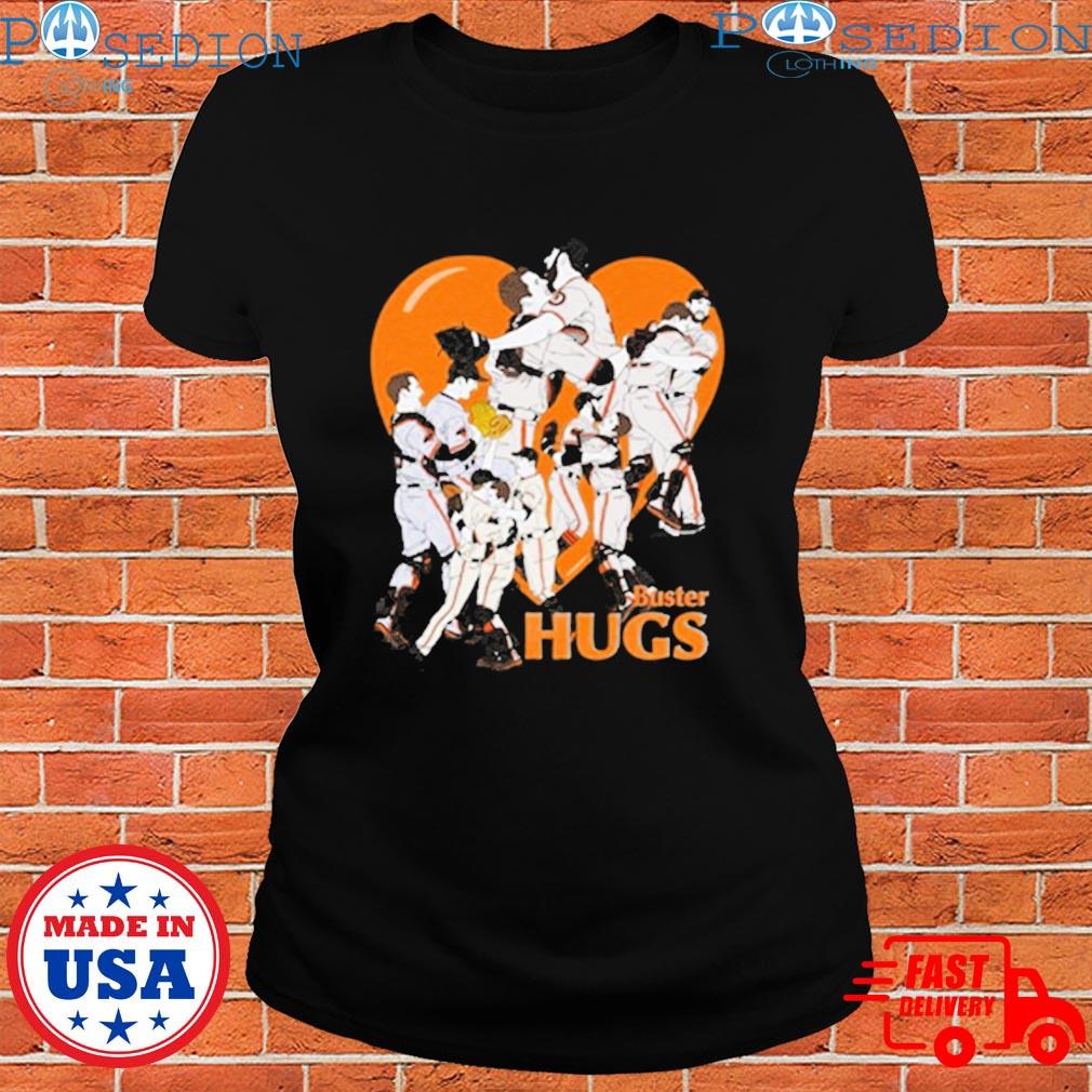 Buster hugs San Francisco Giants shirt, hoodie, sweater and v-neck t-shirt