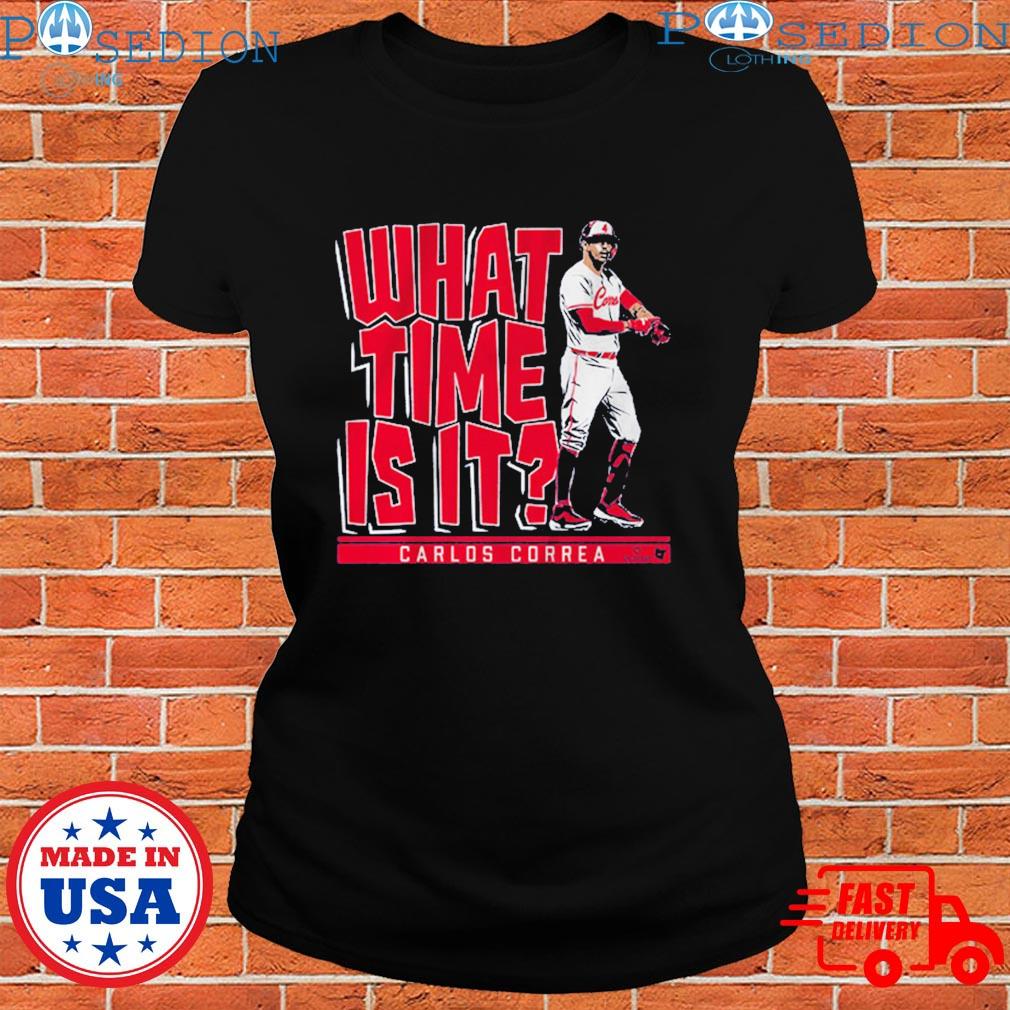Official carlos Correa What Time Is It Minnesota T-Shirts, hoodie