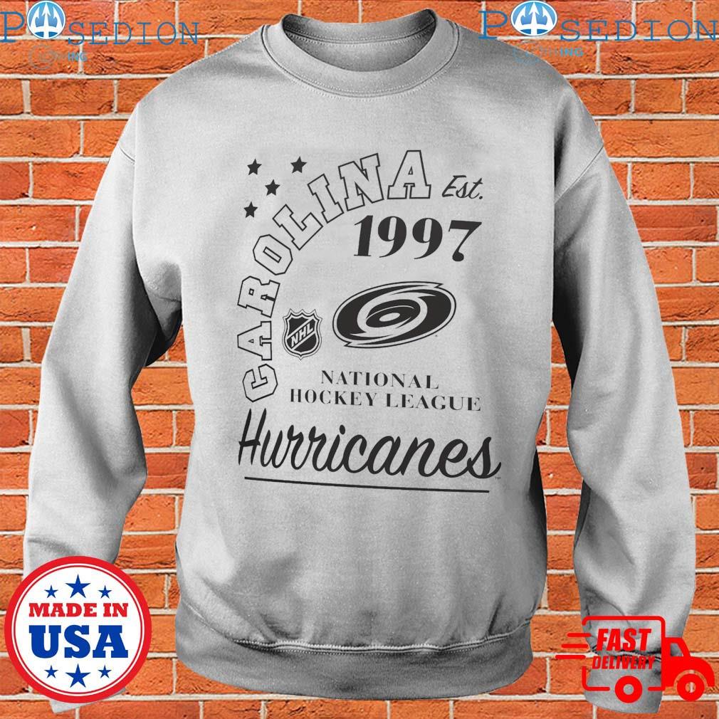 Men's Starter Red Carolina Hurricanes Arch City Theme Graphic Long Sleeve T-Shirt Size: Small