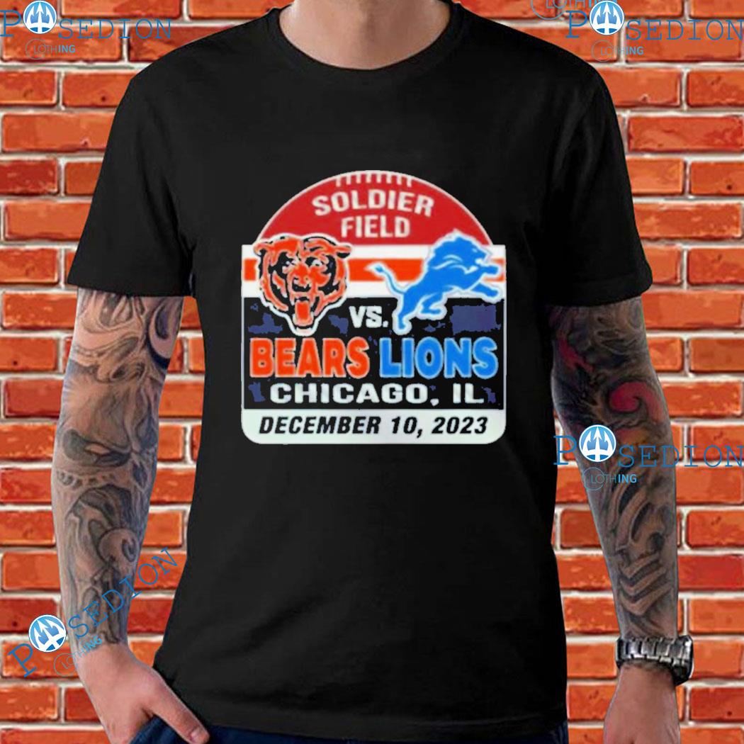 Chicago Bears Vs Detroit Lions Soldier Field December 10 2023 T-Shirts