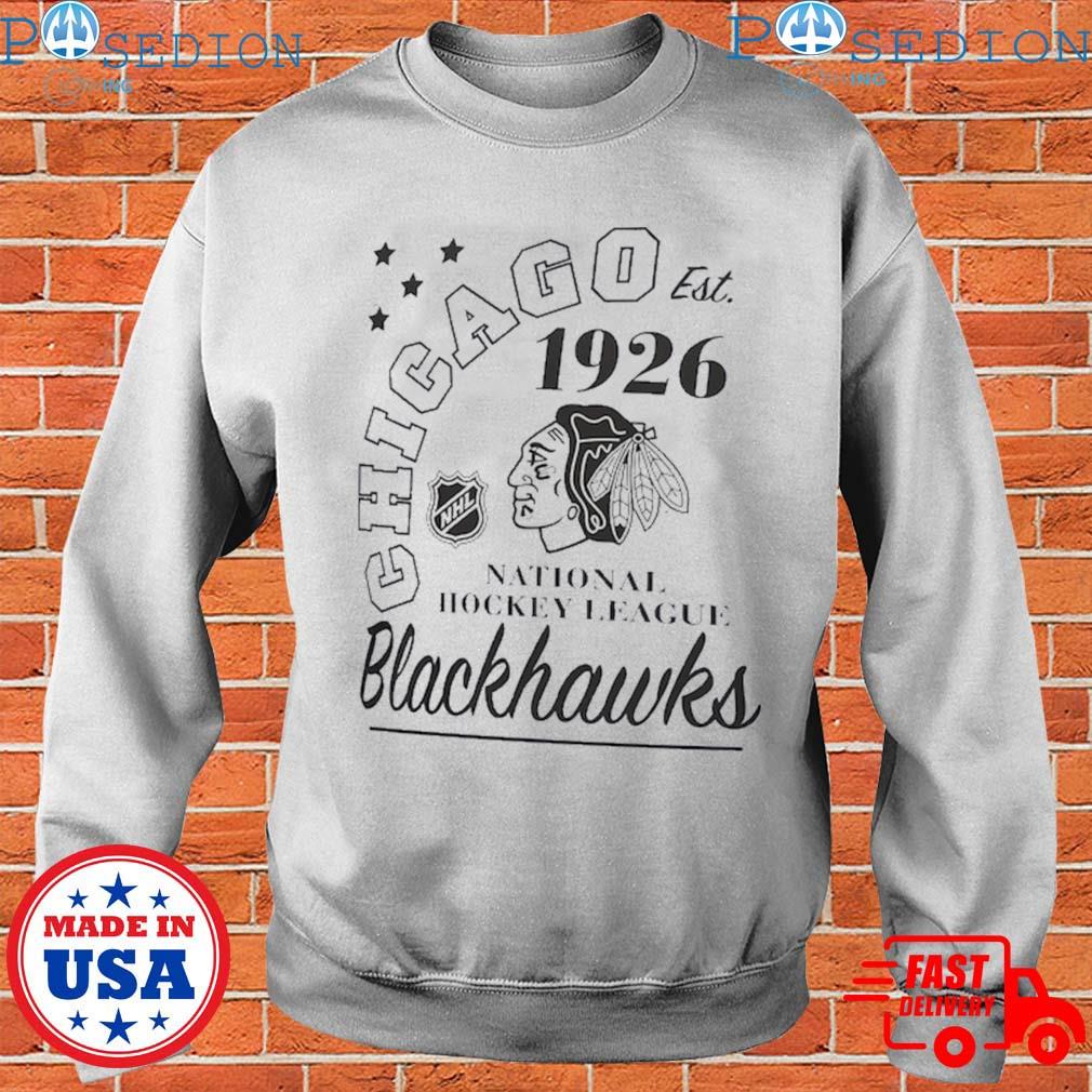 Vintage Chicago Blackhawks All Over Print T-Shirt