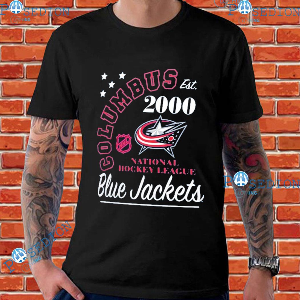 Men's Starter Navy Columbus Blue Jackets Arch City Theme Graphic Long Sleeve T-Shirt Size: Medium