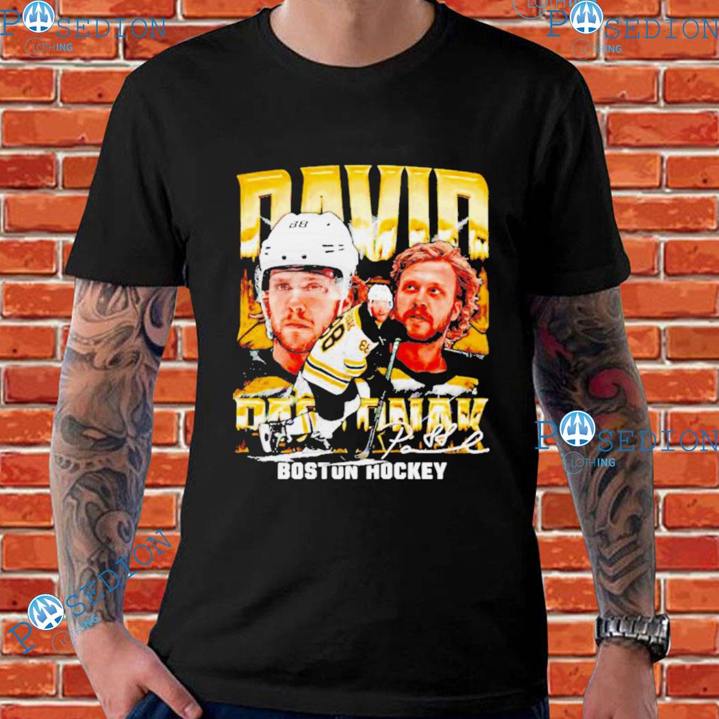 David Pastrnak Boston Bruins Hockey Signature T-Shirts