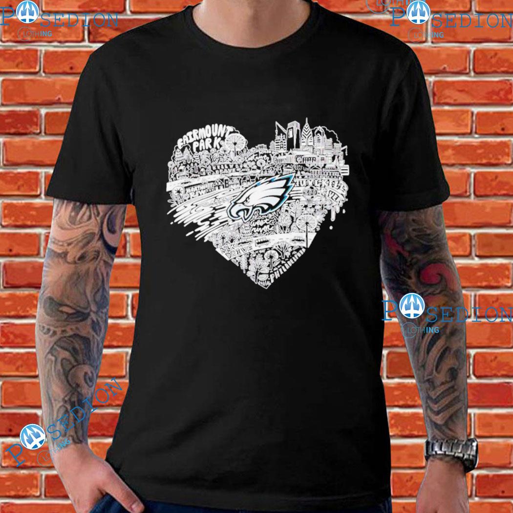 Fairmount Park Philadelphia Eagles Love T-shirts