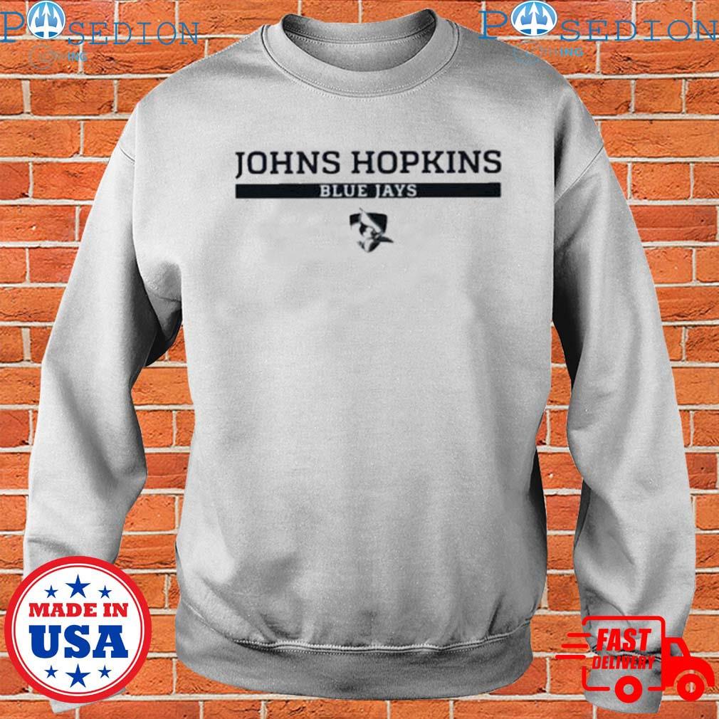 Youth White Johns Hopkins Blue Jays Logo Comfort Colors T-Shirt