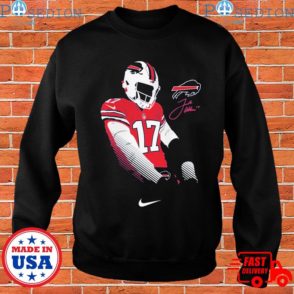 Josh Allen 17 the football tour poster shirt, hoodie, sweater, long sleeve  and tank top