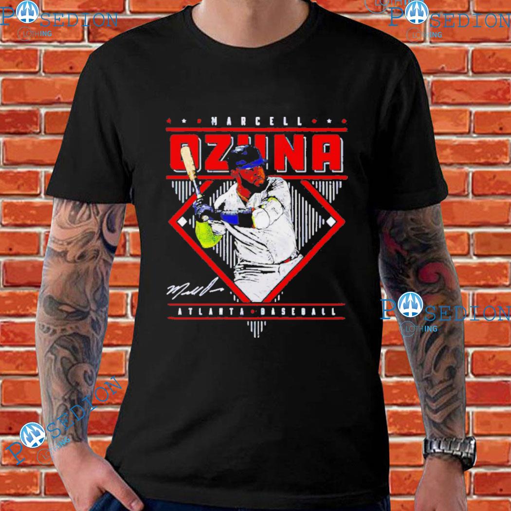 Marcell Ozuna Atlanta Baseball Diamond Signature T-shirts