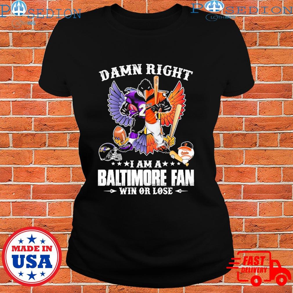 Baltimore Style Baltimore Orioles And Baltimore Ravens Mascots