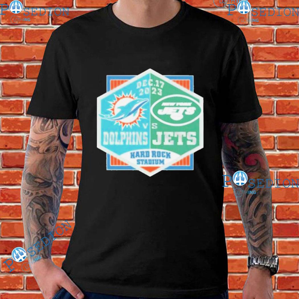 Miami Dolphins Vs New York Jets Hard Rock Stadium Dec 17 2023 T-Shirts