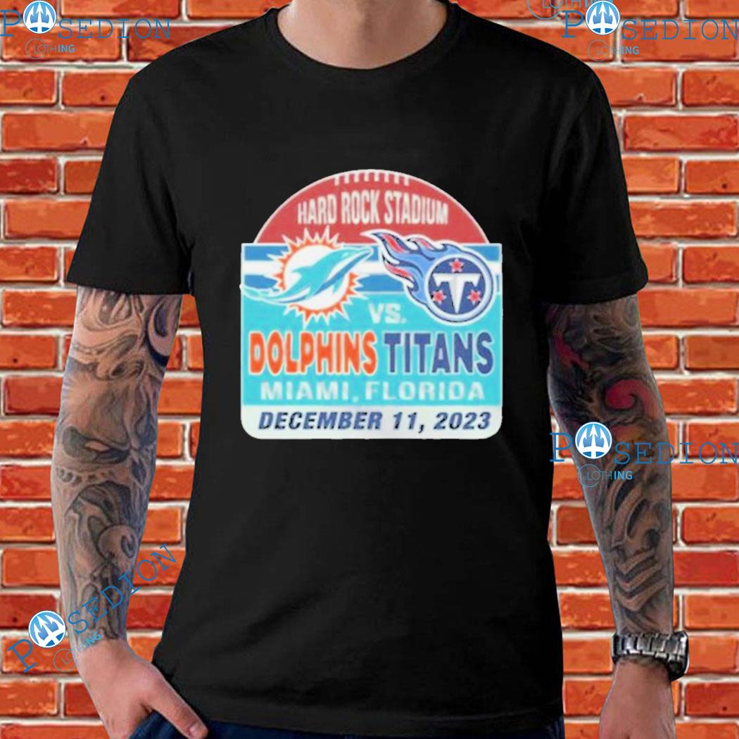 Miami Dolphins Vs Tennessee Titans Hard Rock Stadium December 11 2023 T-Shirts