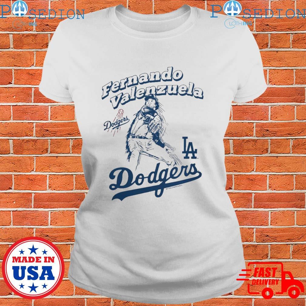 Men's Los Angeles Dodgers Fernando Valenzuela Mitchell & Ness Gray