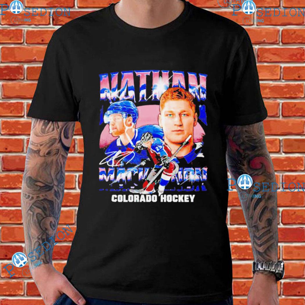 Nathan Mackinnon Colorado Hockey Signature T-shirts