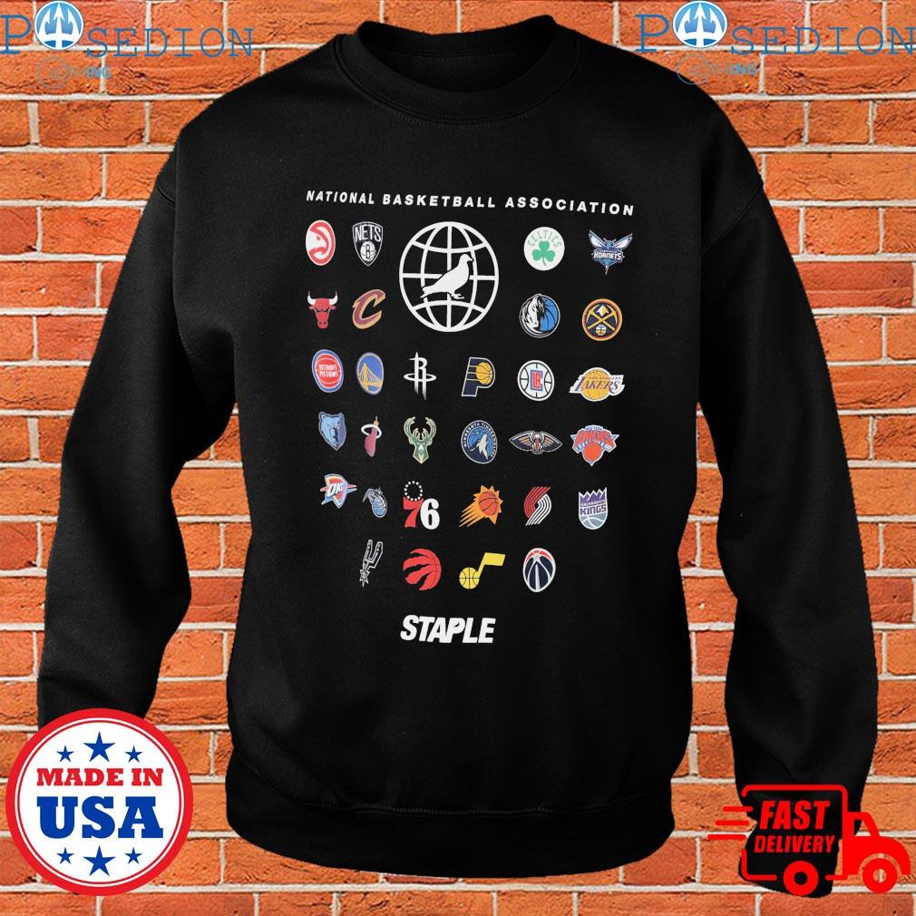 NBA x staple all teams birds of a feather shirt, hoodie, sweater, long  sleeve and tank top