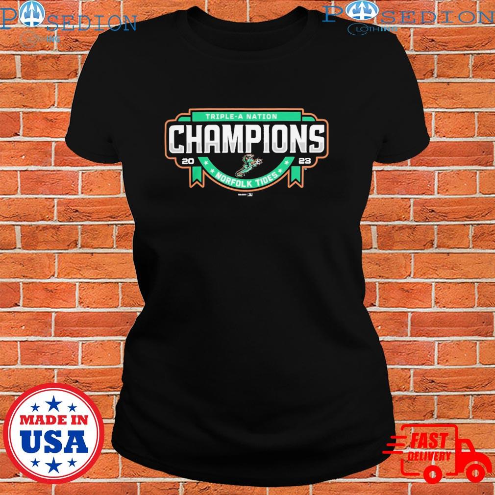 Official norfolk Tides 2023 Youth Triple-A Championship T-Shirts