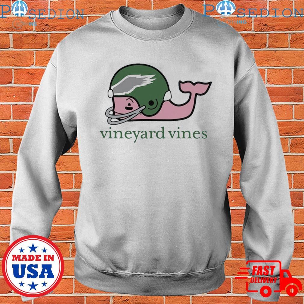 Men's Vineyard Vines White Philadelphia Eagles Big & Tall Helmet T-Shirt