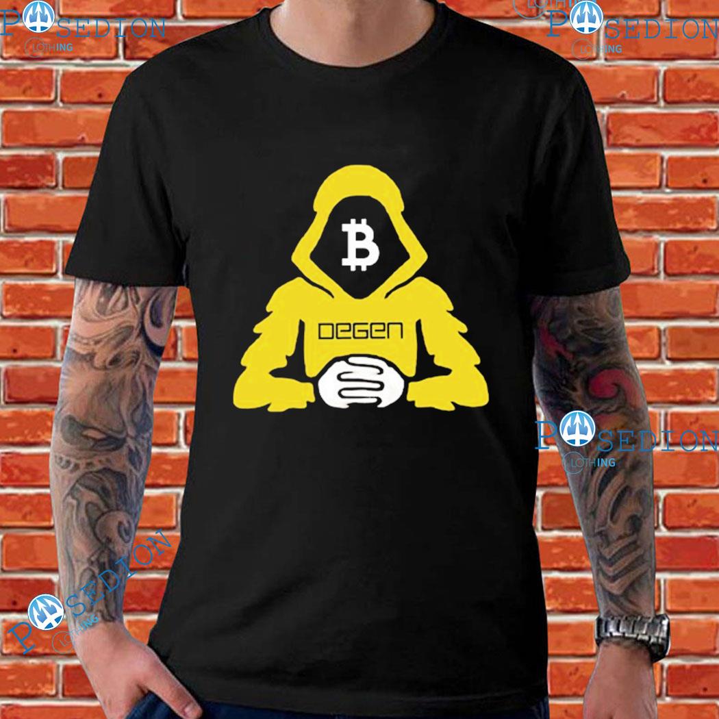 Ran Neuner Wearing Bitcoin Degen Man T Shirts Hoodie Sweater Long