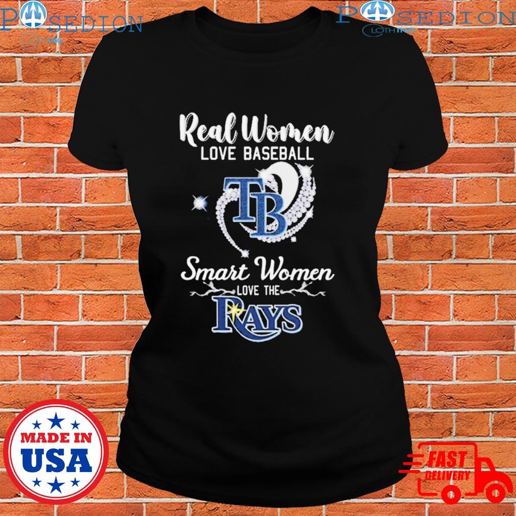 Heart Diamond Real Women Love Baseball Smart Women Love The Tampa Bay Rays  2023 Shirt - Peanutstee