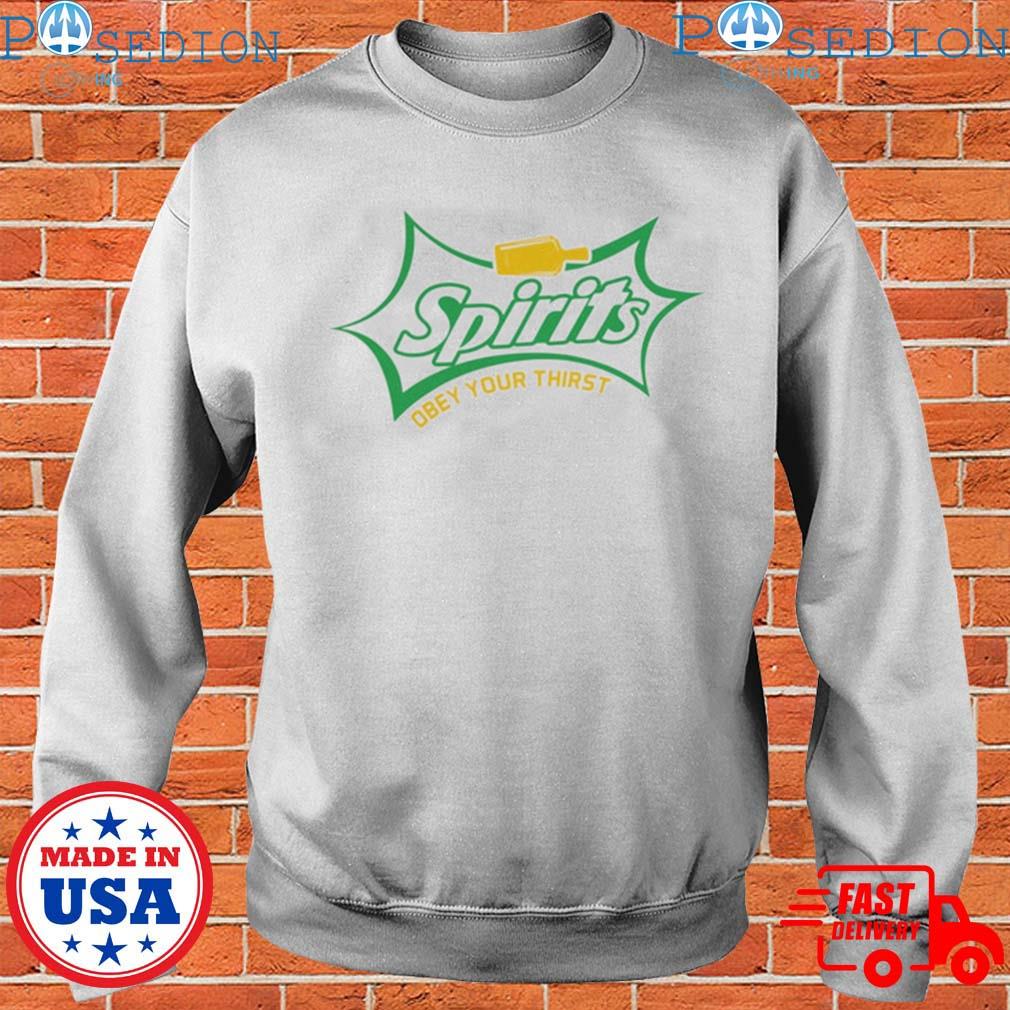 Spirit Jersey Unisex Green Sprite Long Sleeve T-Shirt Size: Medium