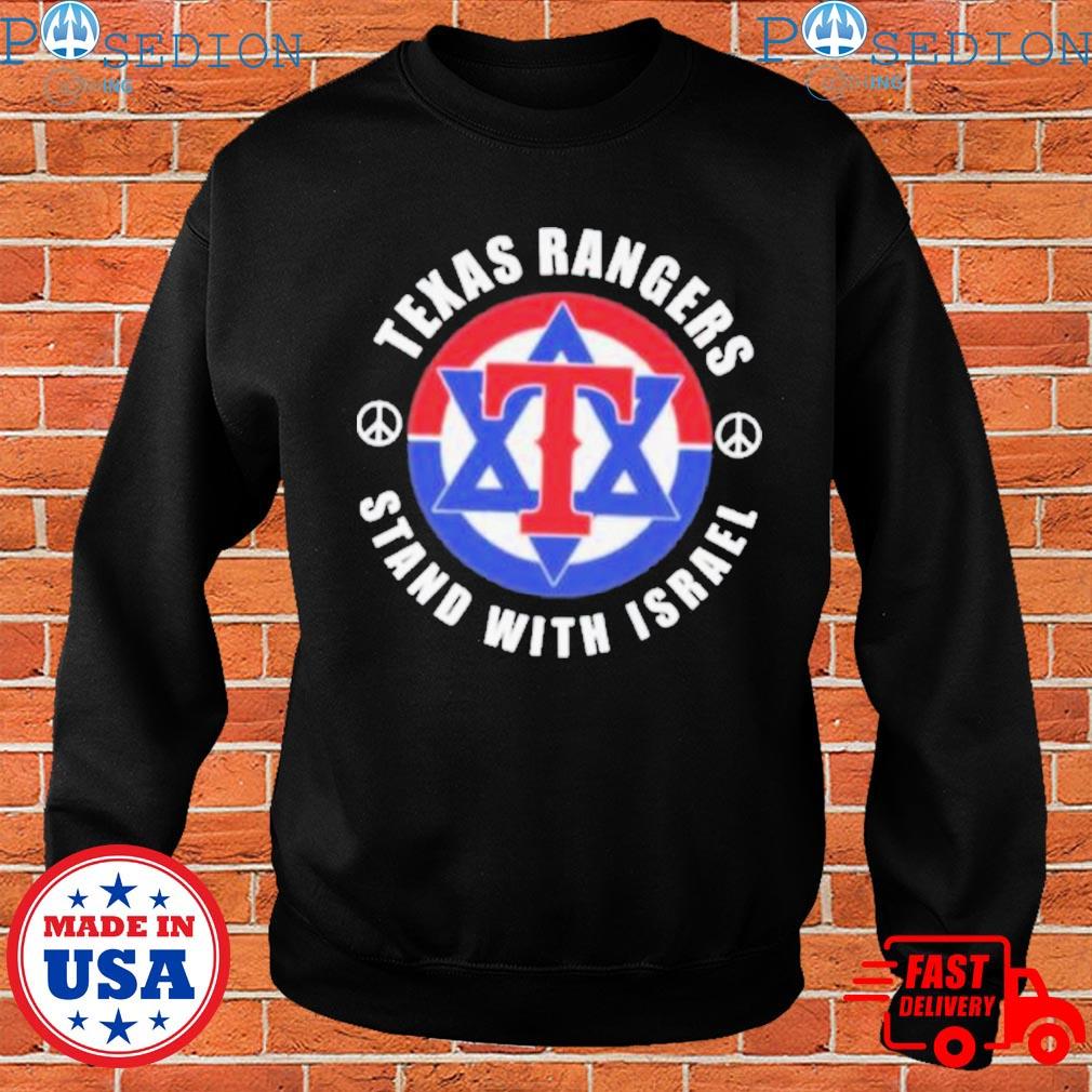 Design texas Rangers stand with israel 2023 shirt, hoodie, sweater