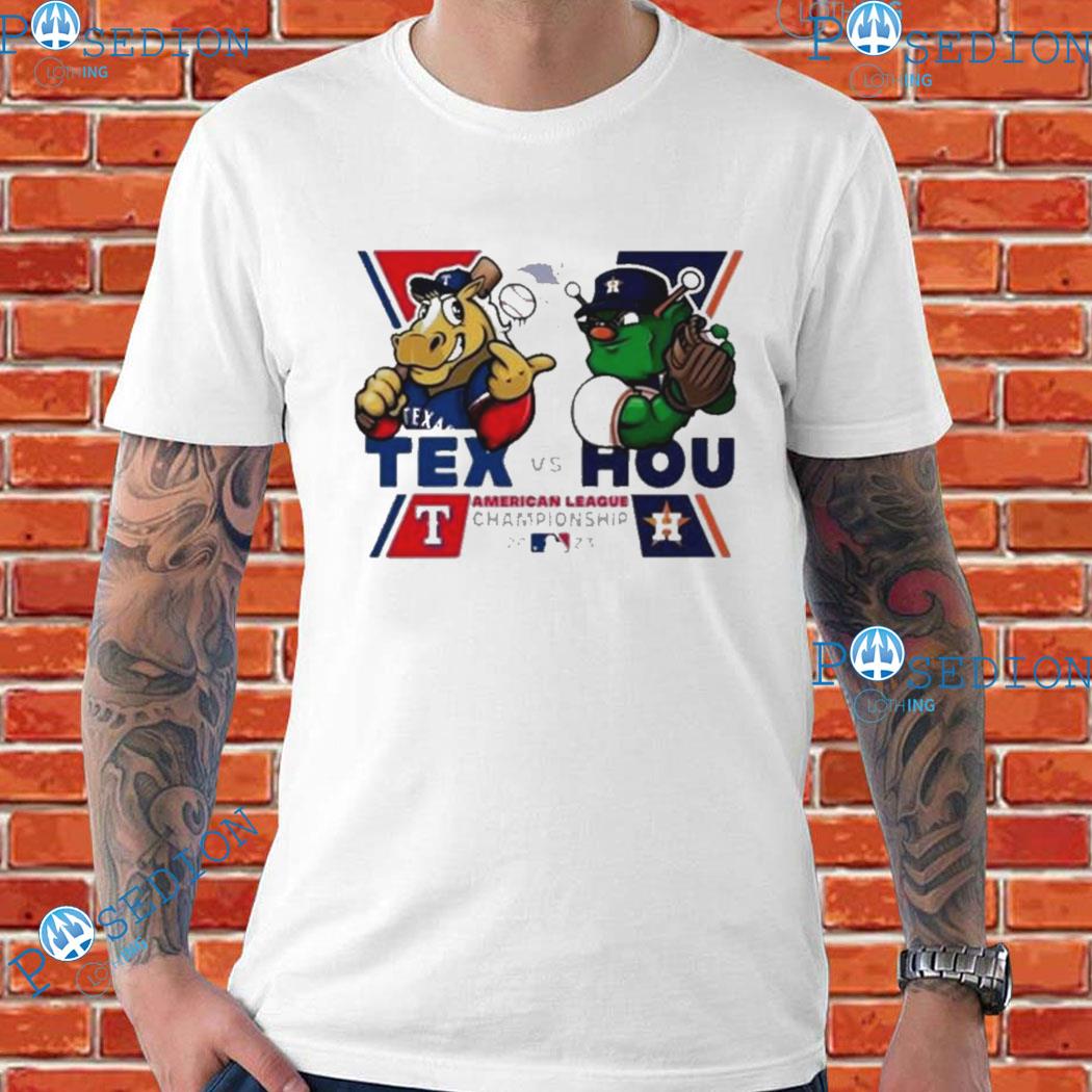 Texas Rangers Vs Houston Astros Alcs 2023 Art T-Shirts