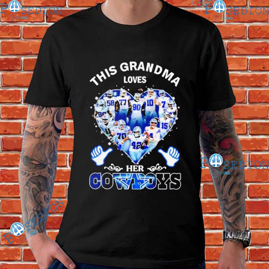 This Grandma loves her Dallas Cowboys team shirt, hoodie, sweater