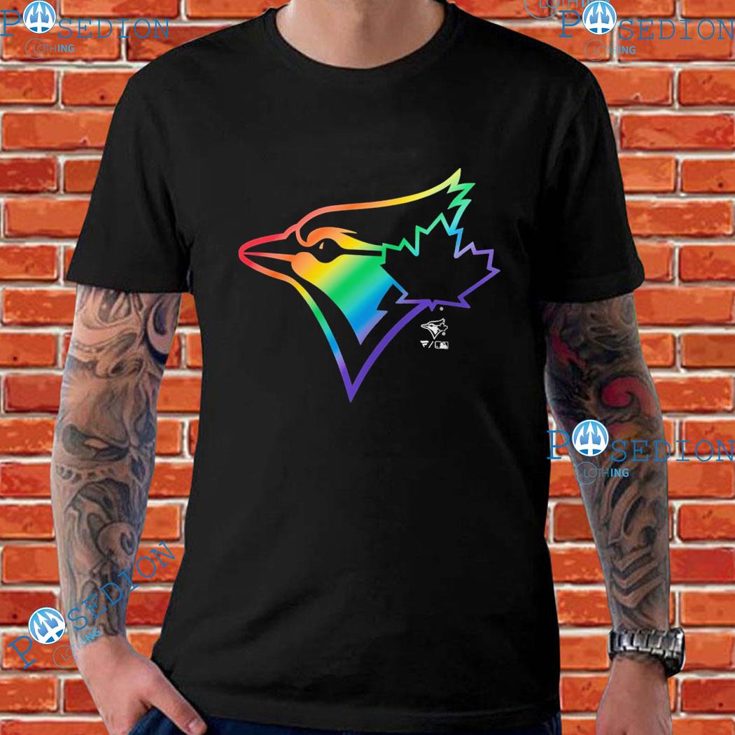 Toronto Blue Jays Fanatics Branded Big & Tall Pride Logo T-Shirt - Black