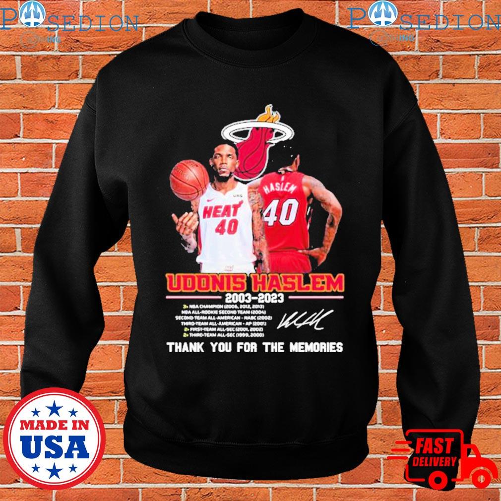 Official Udonis Haslem Miami Heat 2003 – 2023 Thank You For The Memories T- Shirt, hoodie, sweater, long sleeve and tank top