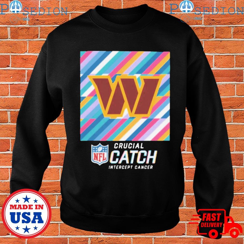 Washington Commanders 2023 NFL Crucial Catch Intercept Cancer Sideline T- Shirts, hoodie, sweater, long sleeve and tank top